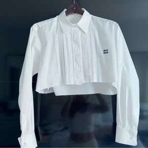 Miu Miu White Button Down Shirt